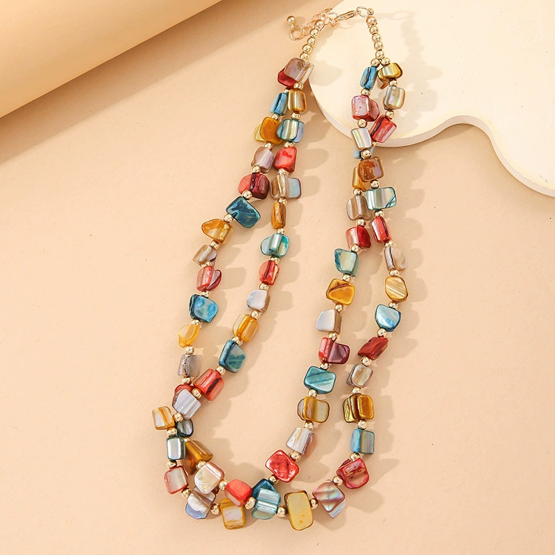 Оnecklace и браслет из жемчуга, набор, украшения, европейский стиль, бохо стиль