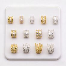 ͭ��18k�߱�ɫ��Ʒdiy���΢���ʯ������������ִ���֯�������