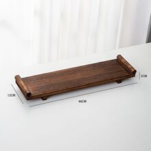 中式桌面茶杯置物架实木茶托博古架新复古小摆件收纳茶具展示架子