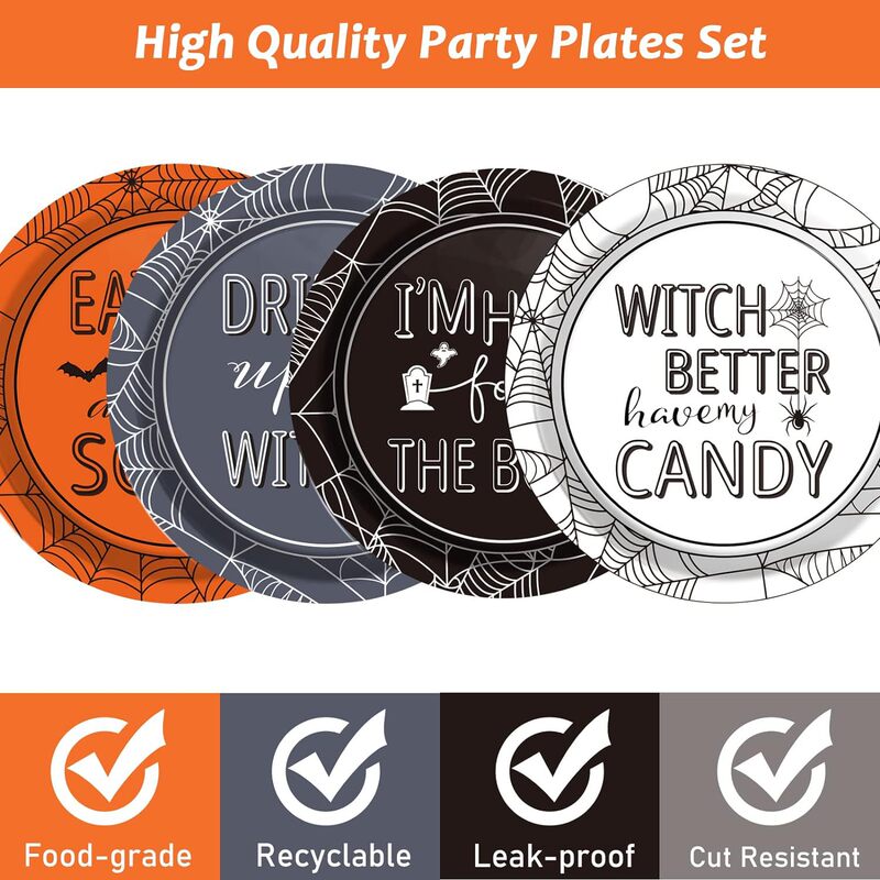 Halloween Theme Party suit Disposable Tableware Party Dessert Tableware Halloween Party suit Halloween Theme Party suit Disposable Tableware Party Dessert Tableware Halloween Party suit