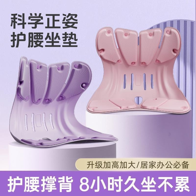 IJG护腰坐姿椅垫腰靠背垫一体办公室久坐舒适不累人体工学座椅垫|undefined