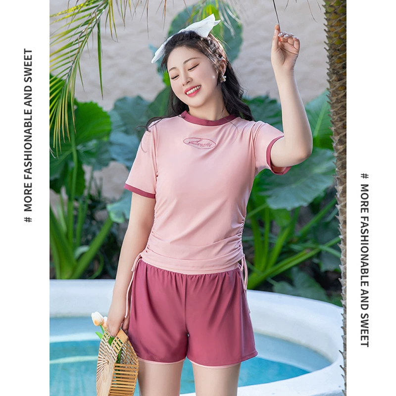 Купальник больших размеров, Женский пухлая девушка, покрывающая живот, консервативная юбка для похудения, боксеры с разрезом, маленькая грудь, студенческий спортивный бассейн, специальный