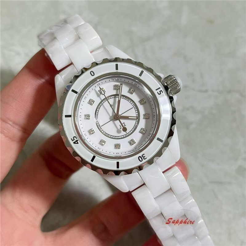 Tweed Style J12 Ceramic Watch Fashionable Men's and Women's Couple Watch Personalized Niche High-End Danny Lu Watch