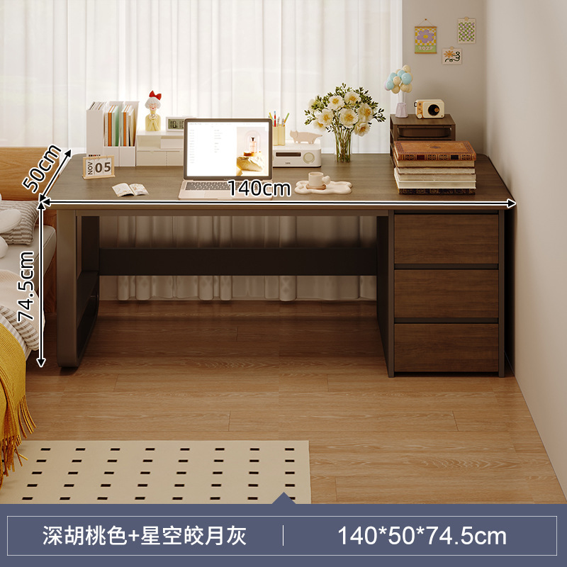 Mesa de escritorio simple para el hogar, mesa de estudio simple para el hogar, mesa de escritorio, computadora de escritorio, combinación de sillas