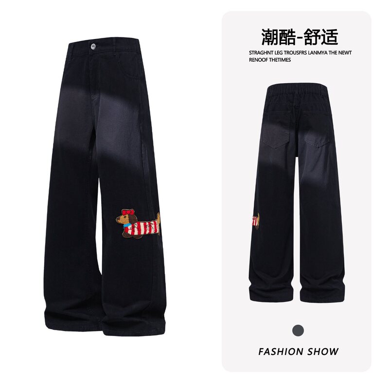【Popular Style + High Quality, Low Return Rate】New Cleanfit Men's Jeans, American High Street Style, Washed 【Popular Style + High Quality, Low Return Rate】New Cleanfit Men's Jeans, American High Street Style, Washed
