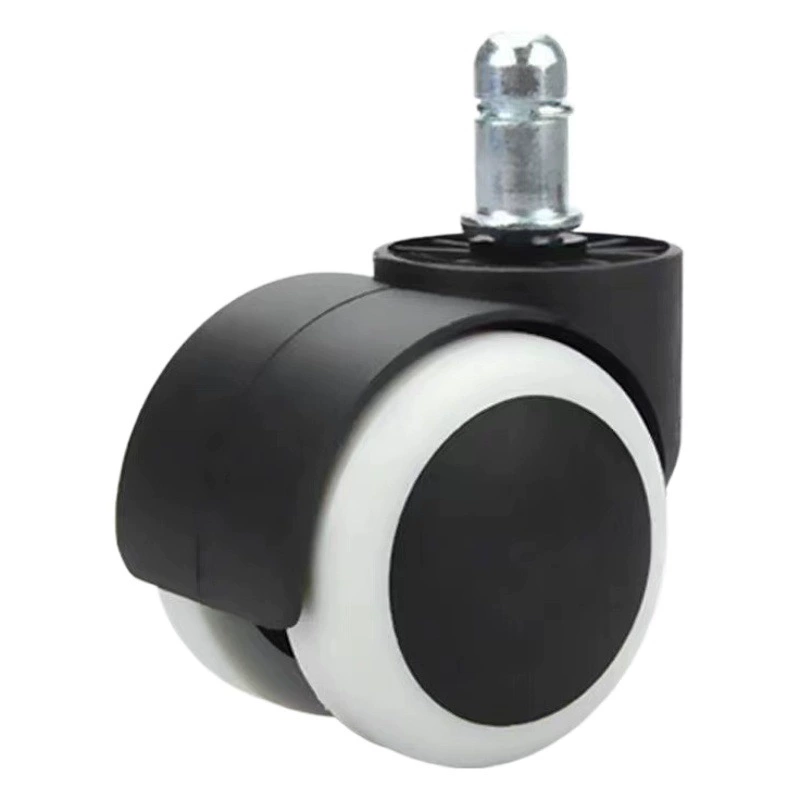 Офисный стул литейщик 2 дюйма PU стул большого класса шкив стула с колесом утолщенный зажим для вращающегося кресла пружина универсальное колесо без звука