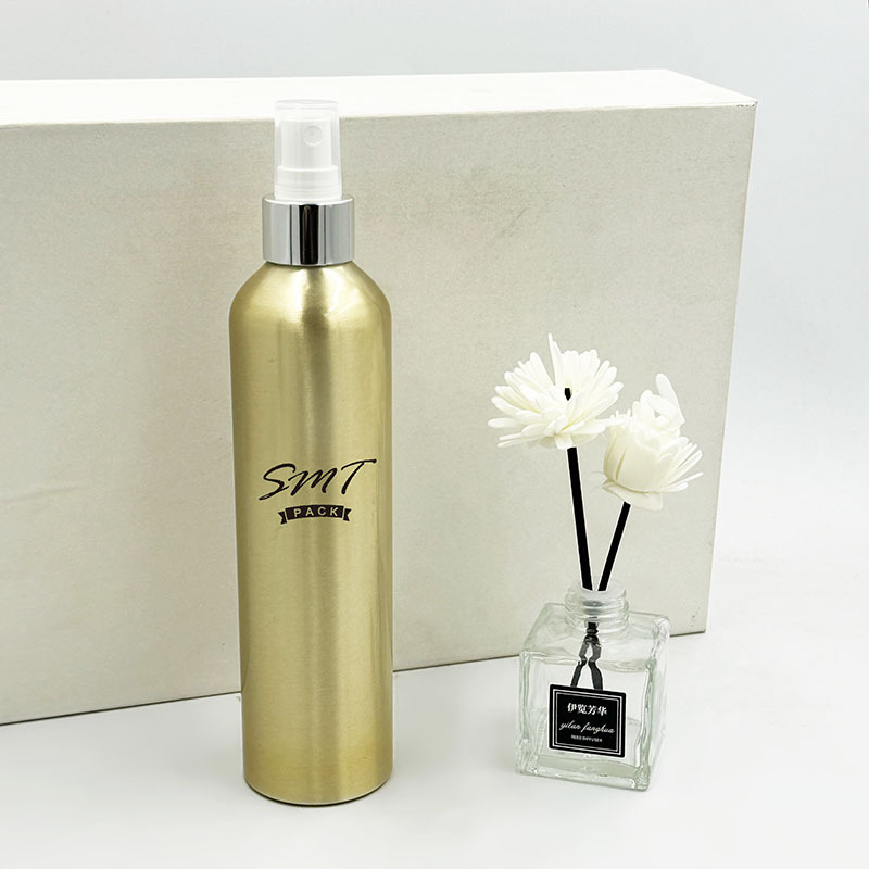 300ml 毫升 金色螺口 圆肩 化妆品 空气清新剂 喷雾铝瓶