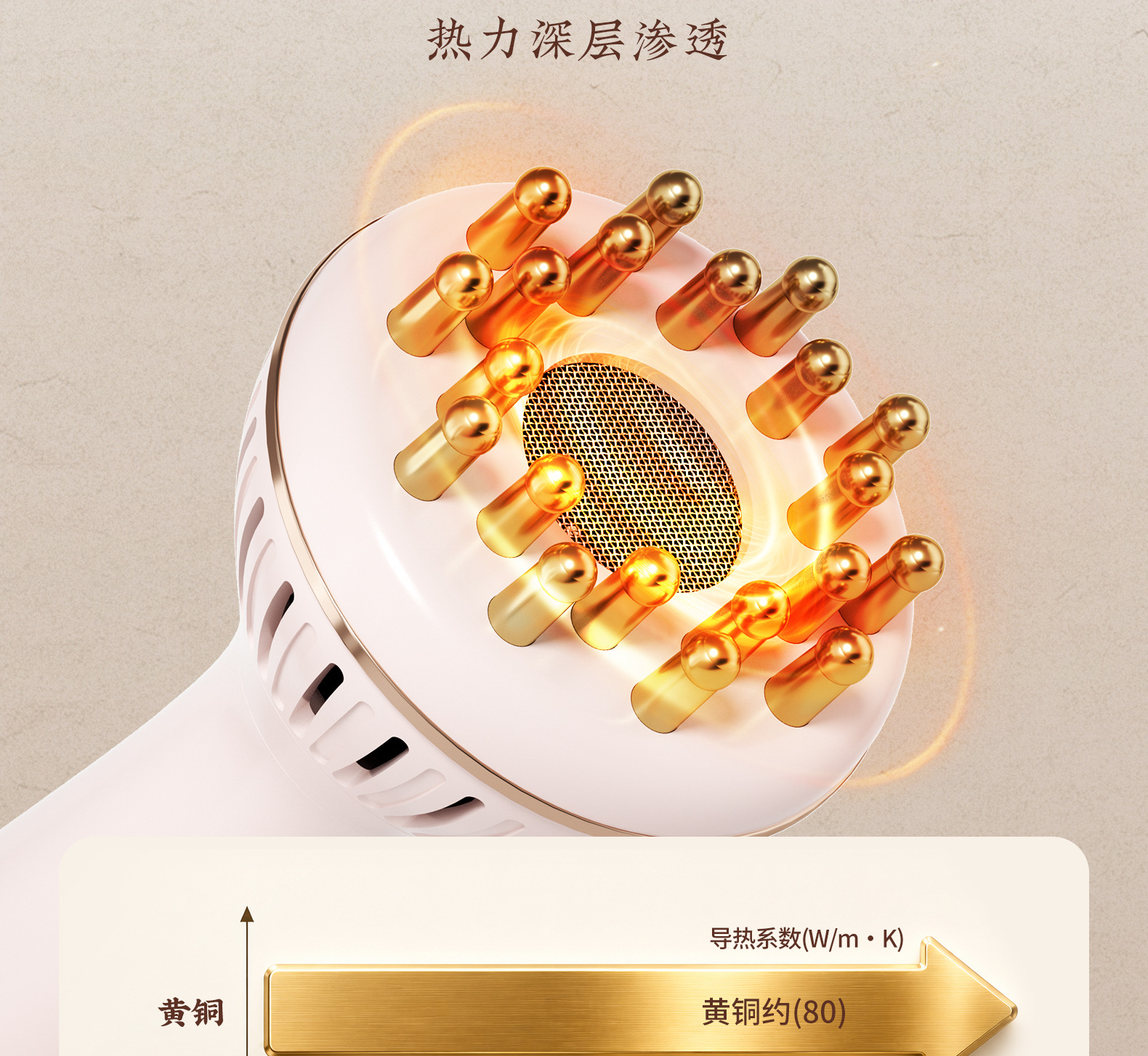 Brass Moxibustion Box with Meridian Brush Full Body Massage Abdominal Gua Sha Tool with 10 Filter Cotton Sets quality and texture