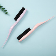 Playful Beauty Makeup Styling Texturizing Comb for Updos, Pointed-Tip Hairbrush, Hair Extension Comb, Bristle Brush for Curly Hair, Volumizing 3-Row Styling Tool