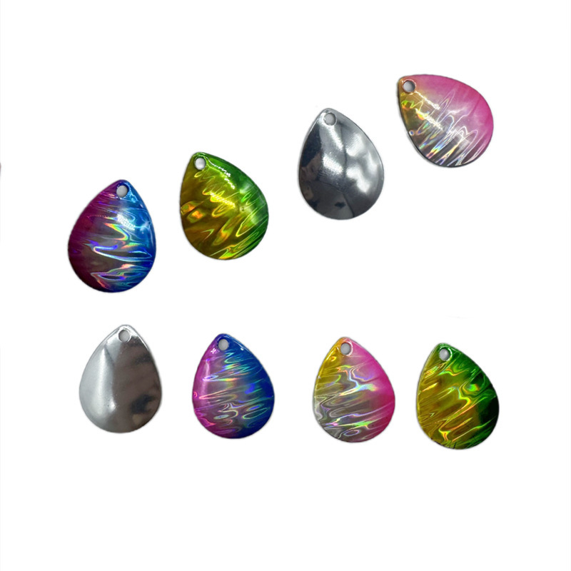 Noise Piece Uv Laser Luminous Copper Piece Rotating Sequin DIY Lure Bait Colorful Modified Minnow Vib