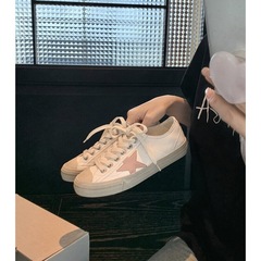[sheii Su ying ying] 女性用既製スターカジュアルスニーカー、古いレトロな牛革の新しいスポーツダーティシューズ