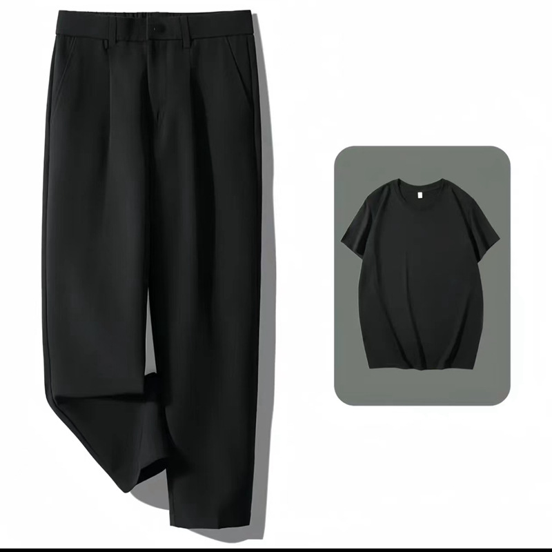 블랙 티셔츠 바지