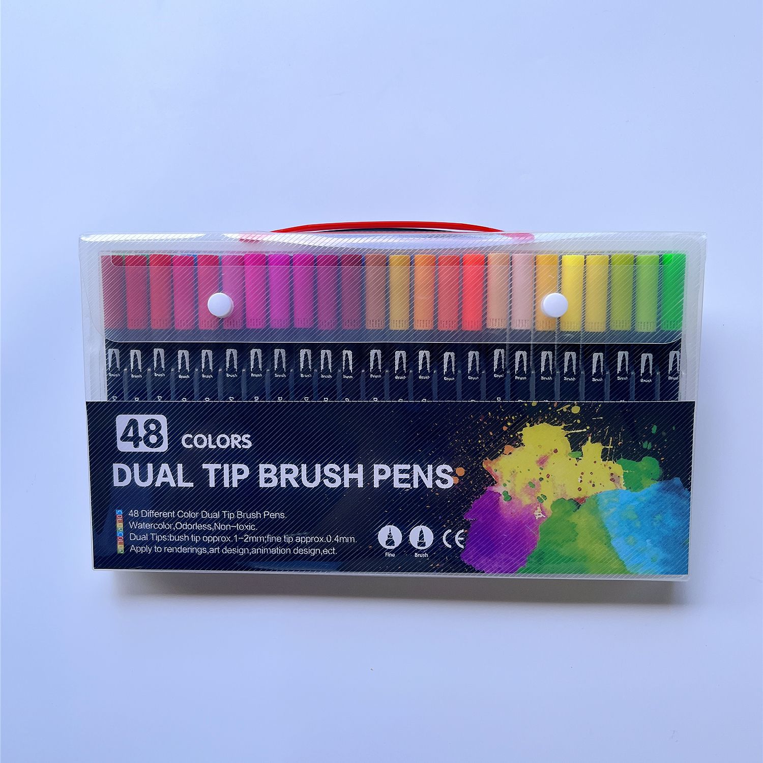 Amazon doble cabeza marcador de color suave cabeza acuarela pluma suministros de arte niños regalo pintura traje