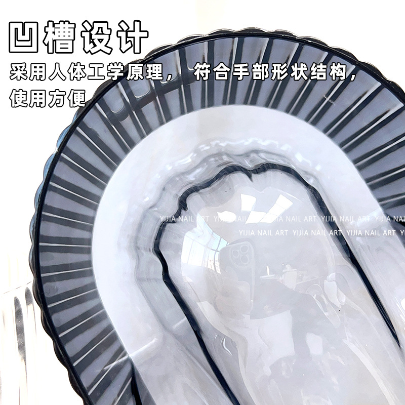 Nuevo Nail Bubble hand Bowl avanzado japonés salón de uñas burbuja transparente muñeca burbuja mano cuenca herramienta de acrílico transparente