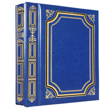 亚马逊自粘剪贴簿DIY相册pu皮封面烫金相册生日礼物套件妈妈婚礼