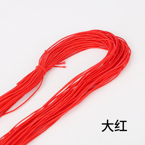 1mm rubber band for clothing, round beaded elastic cord, ultra-fine elastic band, core-covered elastic thread for sewing, extremely fine