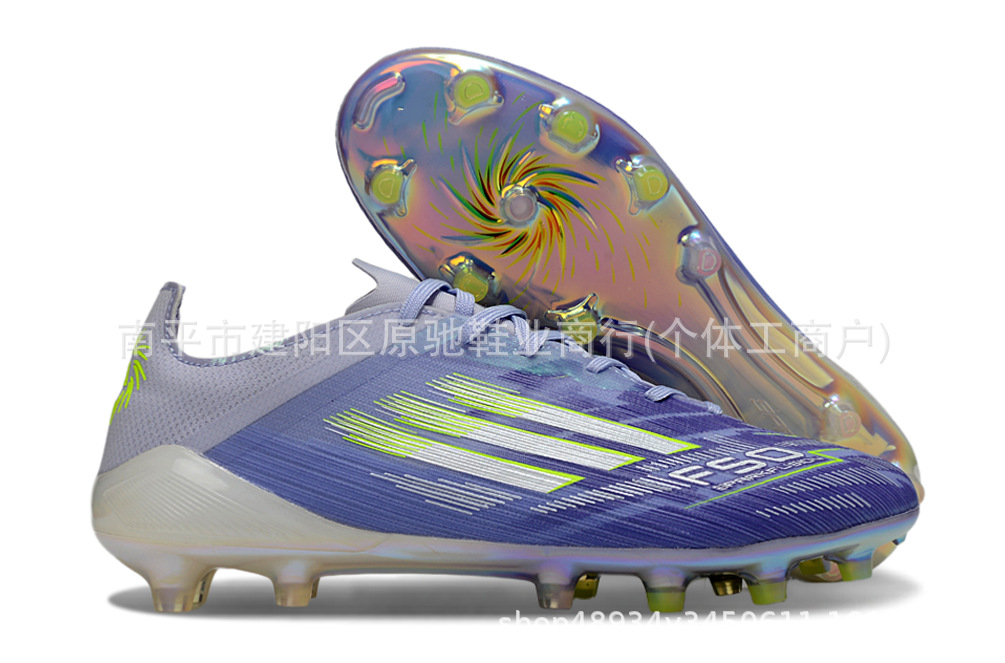 Fábrica de Putian al por mayor F50 zapatos de fútbol FG zapatos con lengua baja zapatos de fútbol hombres