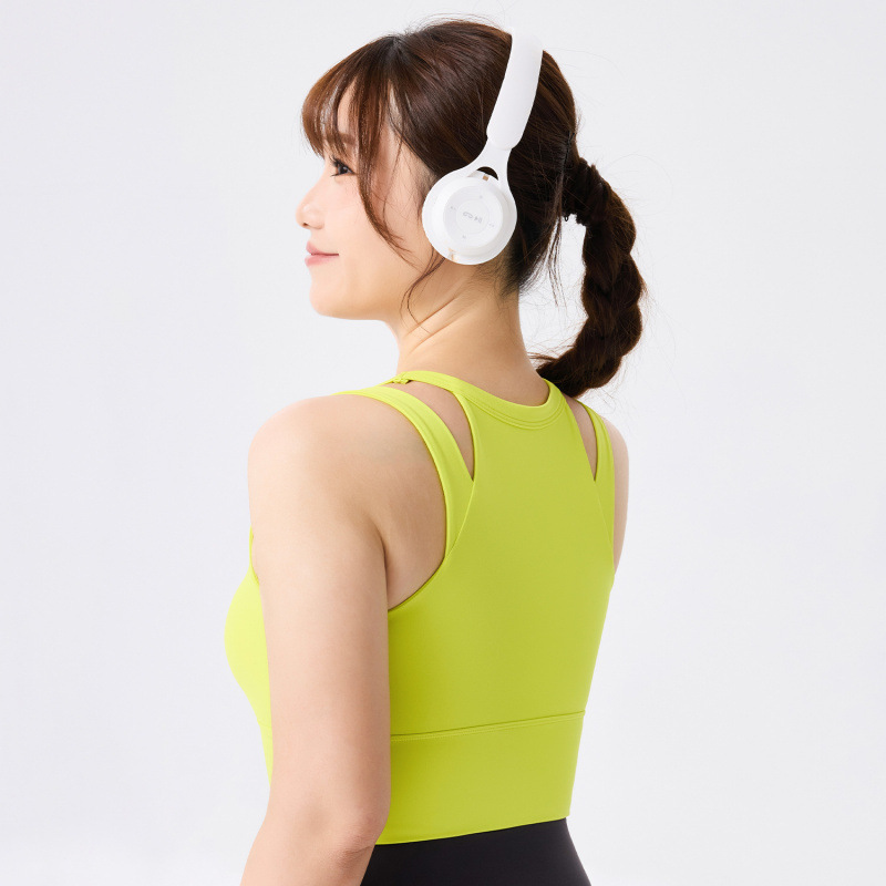Gran tamaño de verano fijo taza yoga ropa interior de belleza de espalda mujer se reúne sujetador deportivo se puede usar fuera chaleco de alta resistencia