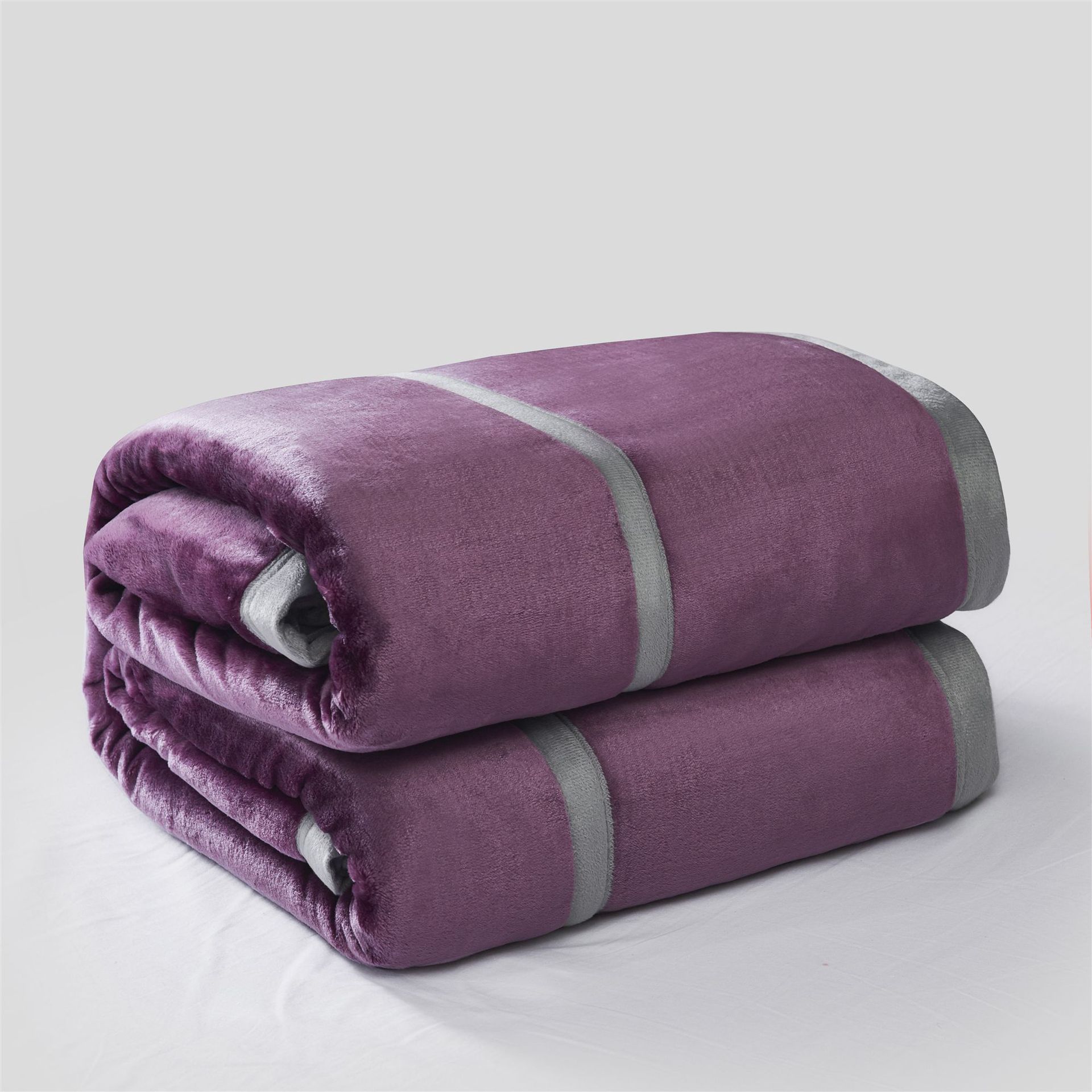 Color sólido engrosada piel manta cubierta de franela manta coral polar siesta manta regalo transfronterizo al por mayor