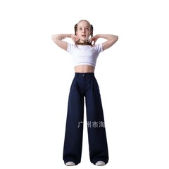 Liangliang Naifu 夏ハイエンド薄いドレープアイスシルクスーツワイドレッグパンツ女性のストレートルーズフロアレングスパンツ山本パンツ