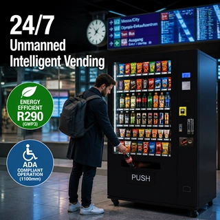 饮料零食自动售货机制冷自动售卖机24小时贩卖机vending machine