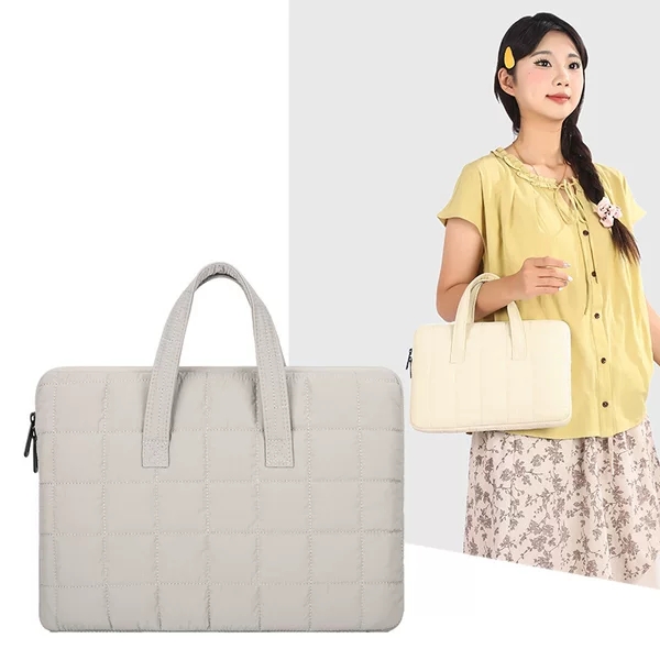 Korean-style ins embroidered cotton-lined fashion inner bag 11inch Tablet handbag protective case 13inch Laptop bag
