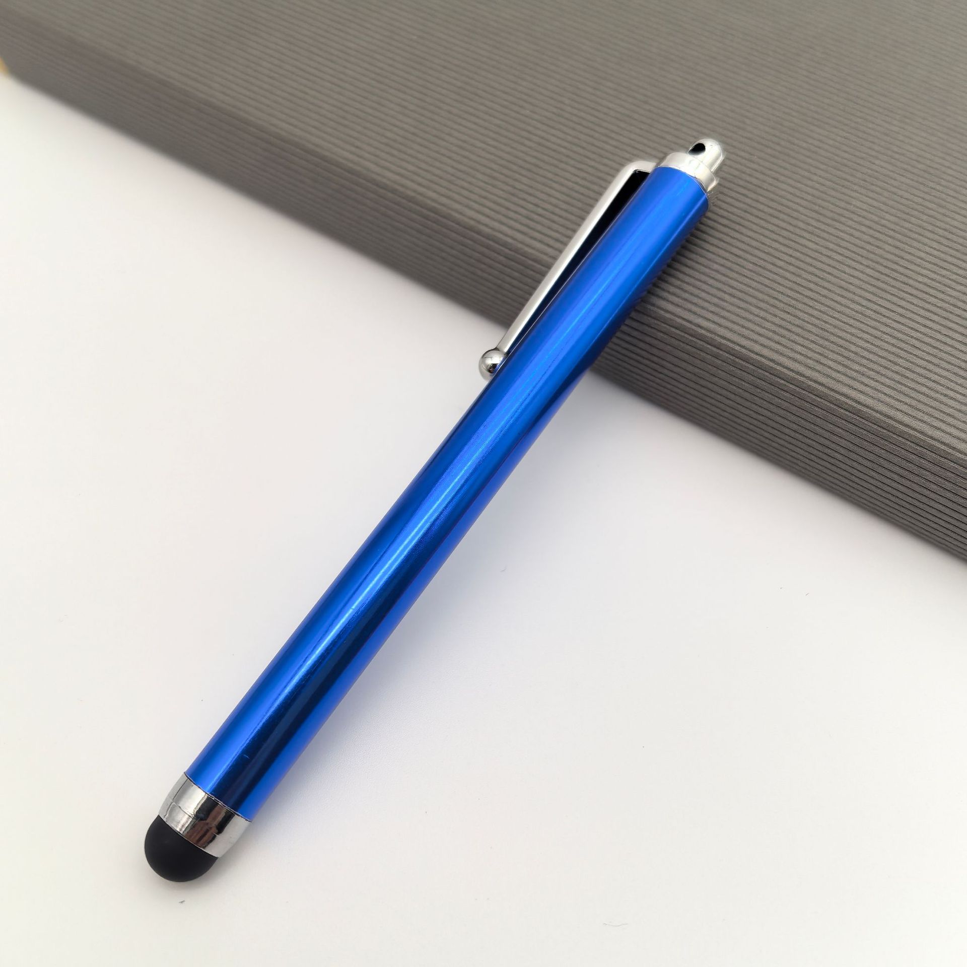 Bolígrafo capacitivo transfronterizo 9.0 logotipo personalizable teléfono móvil tableta lápiz óptico lápiz de pantalla de aleación de aluminio lápiz óptico de metal