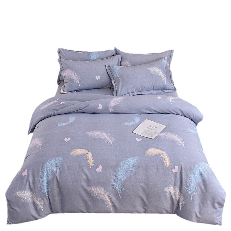 Algodón grueso molido cuatro piezas de sábanas cubiertas de ropa de cama de grado madre y bebé cuatro temporadas de tres piezas de algodón