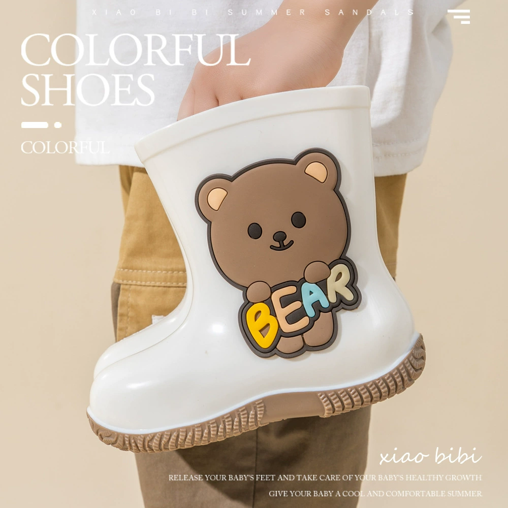 Детские непромокаемые сапоги для мальчиков, детские Нескользящие непромокаемые сапоги, летняя обувь для девочек, детская обувь для студентов, водонепроницаемая детская резиновая обувь