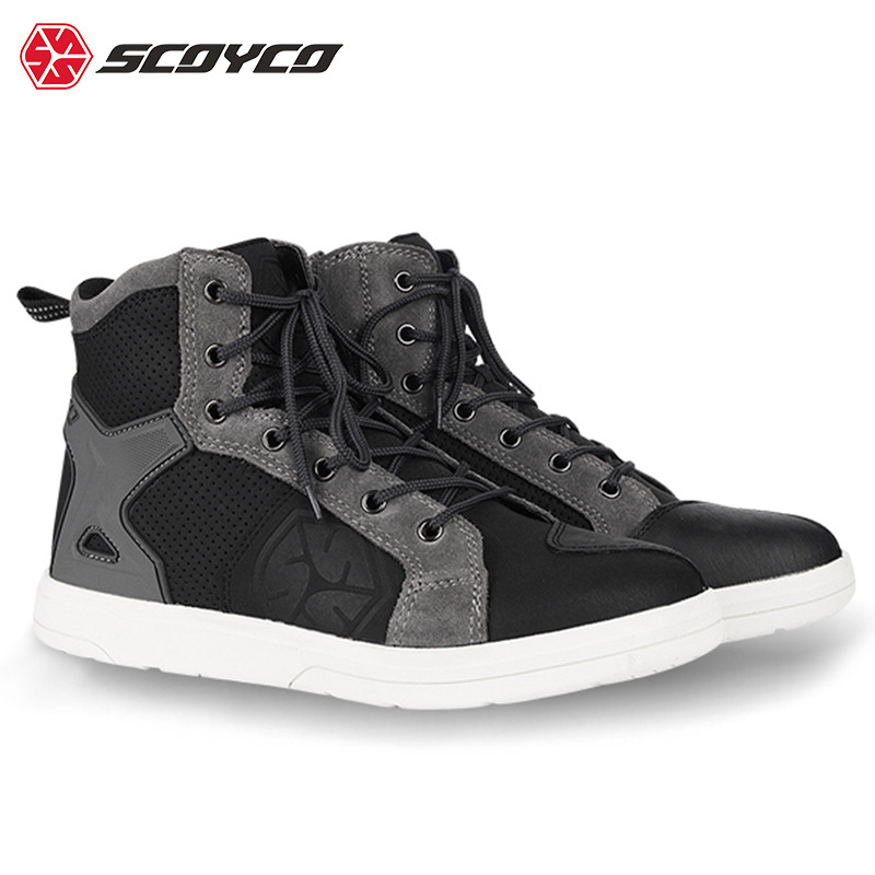Saiyu botas de montar en motocicleta carreras de motos Caballero equipo Zapatos resistentes a la caída de los hombres Four Seasons zapatos de tablero a juego de verano