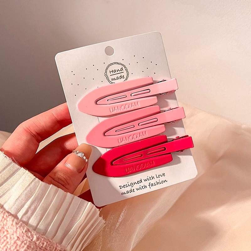 Horquilla de dopamina rosa para niña, bonito clip bb, accesorios para el cabello para niños, clip lateral y2k