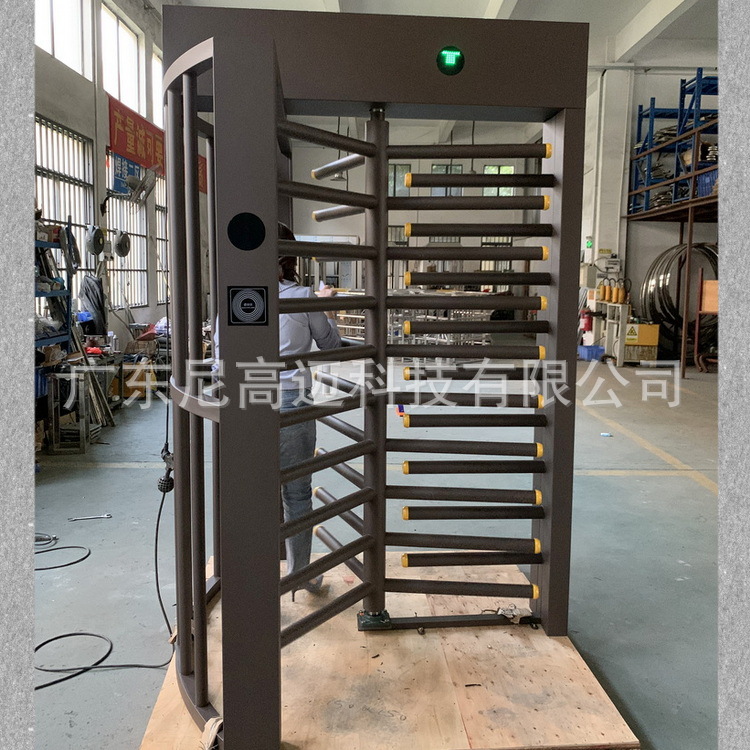 全高闸防尾随十字转闸工厂广州工地实名制单通道转闸门人行通道闸