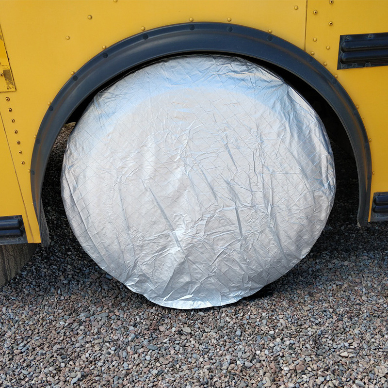 Cross-border RV Tire Cover Camper Tire Protection Cover Car SUV Tire Protection Cover Waterproof and Sunscreen 4-piece Set