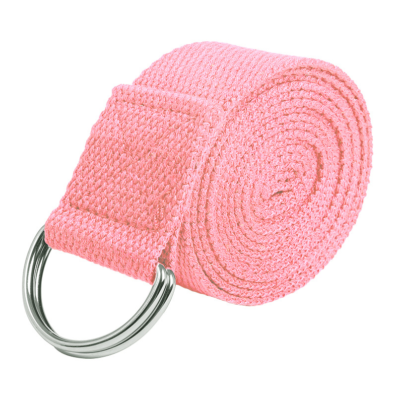 Cinta de yoga elástica de algodón y poliéster, cuerda de estiramiento y resistencia, accesorio auxiliar para entrenamiento de yoga, venta al por mayor