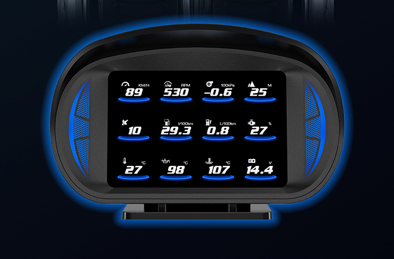 Hud Head-Up Display Car Lcd Code Meter Obd Car Display Multi-Function Hud Instrument Cross-Border Exclusive Supply