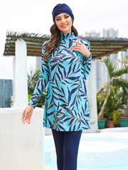 2023 Muslim Swimwear: Printed Women's Modest Swimsuits, Women's Beachwear Burkini