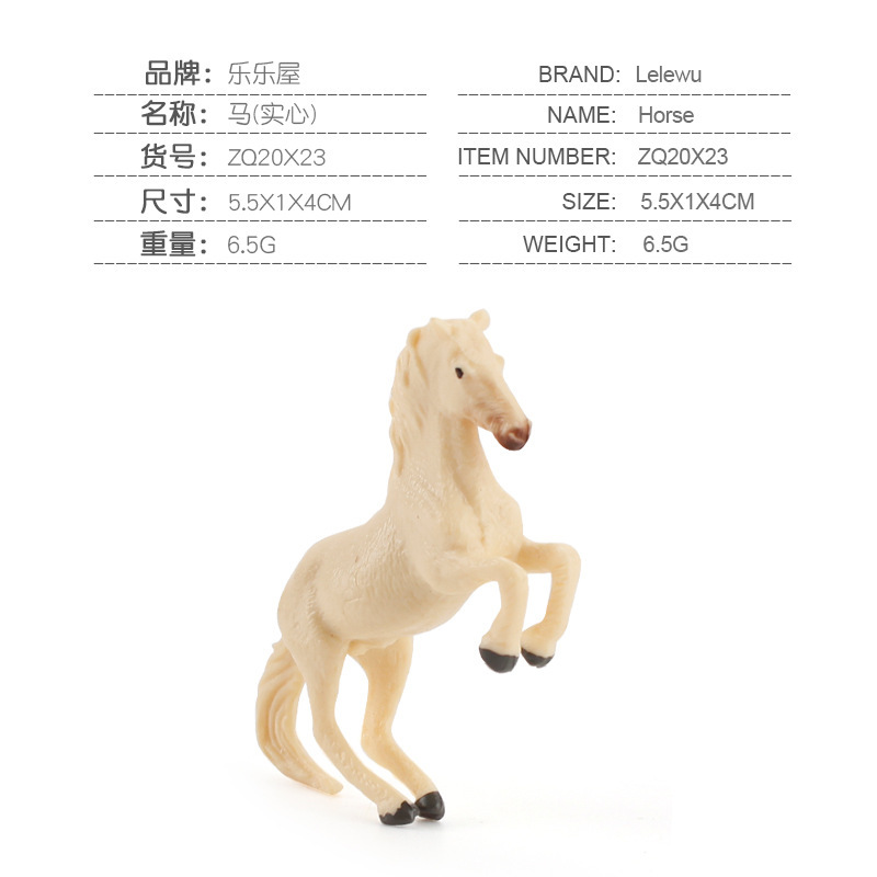 Simulación Granja modelo de juguete mini pollo pato ganso ganado ovejas aves de corral modelo Pequeño Animal Modelo En Miniatura Traje transfronterizo