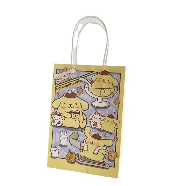 Cartoon leather linen bag