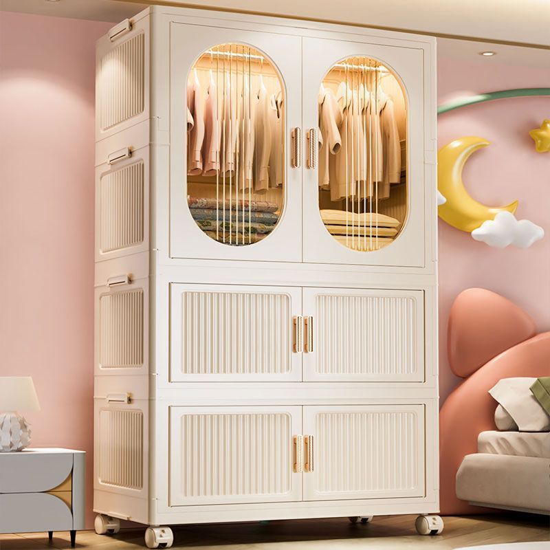 Folding Installation-Free Simple Wardrobe Bedroom Home Installation-Free Folding Storage Box Clothes Storage Cabinet Storage Cabinet Plastic