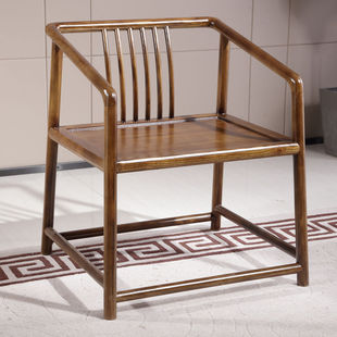 ♤ Solid Wood Chair, Armchair, Dining Chair, Chinese-Style Home Master Chair, Official Hat Chair