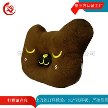 动物造型毛绒音乐枕 宝宝午睡安抚着枕 创意音乐布艺枕头厂家定制