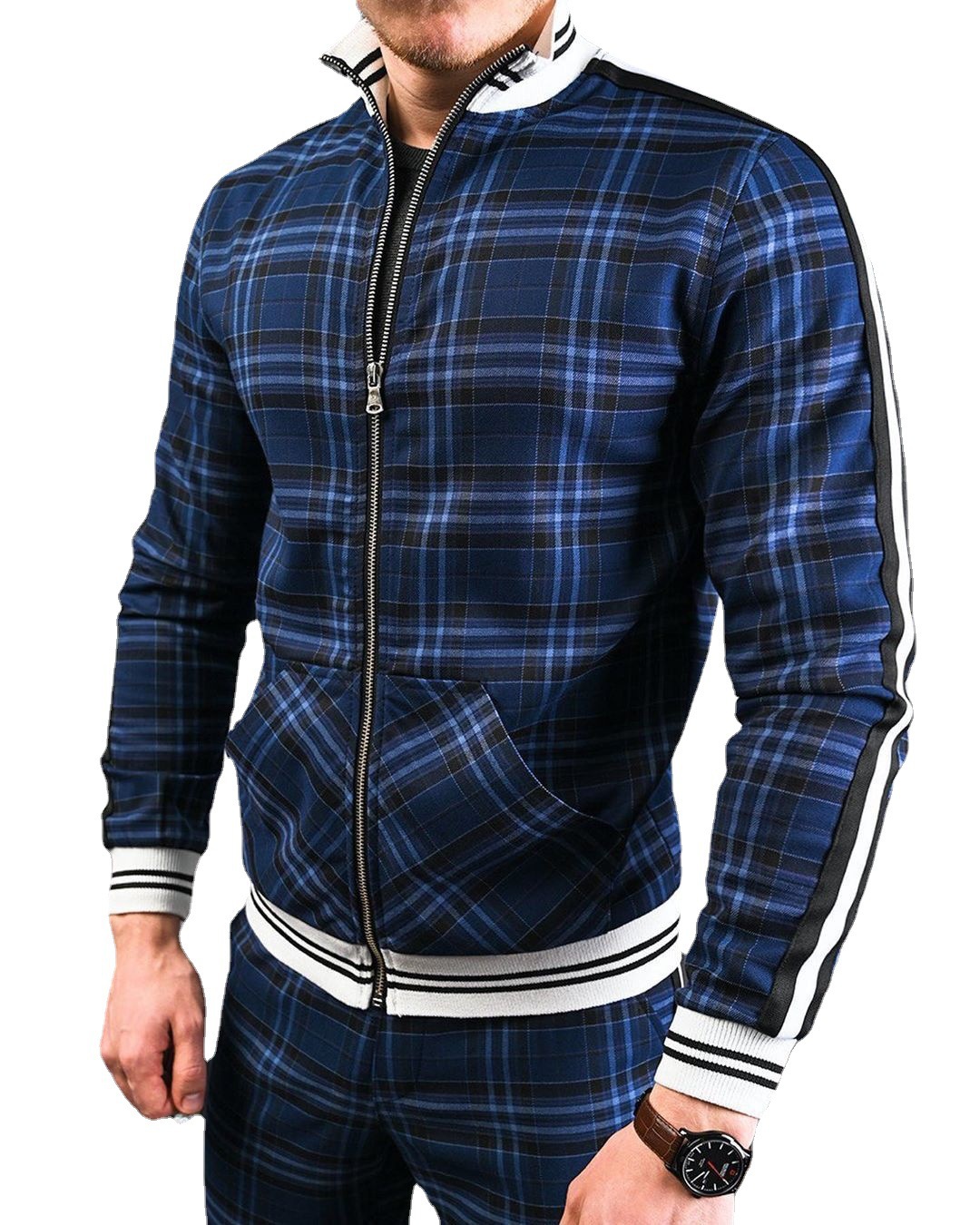 Herrenbekleidung Herrenanzug Herbstsportanzug Herren europäische und amerikanische Modemarke Sportbekleidung zweiteiliger Anzug HerrenHe_voghion.com