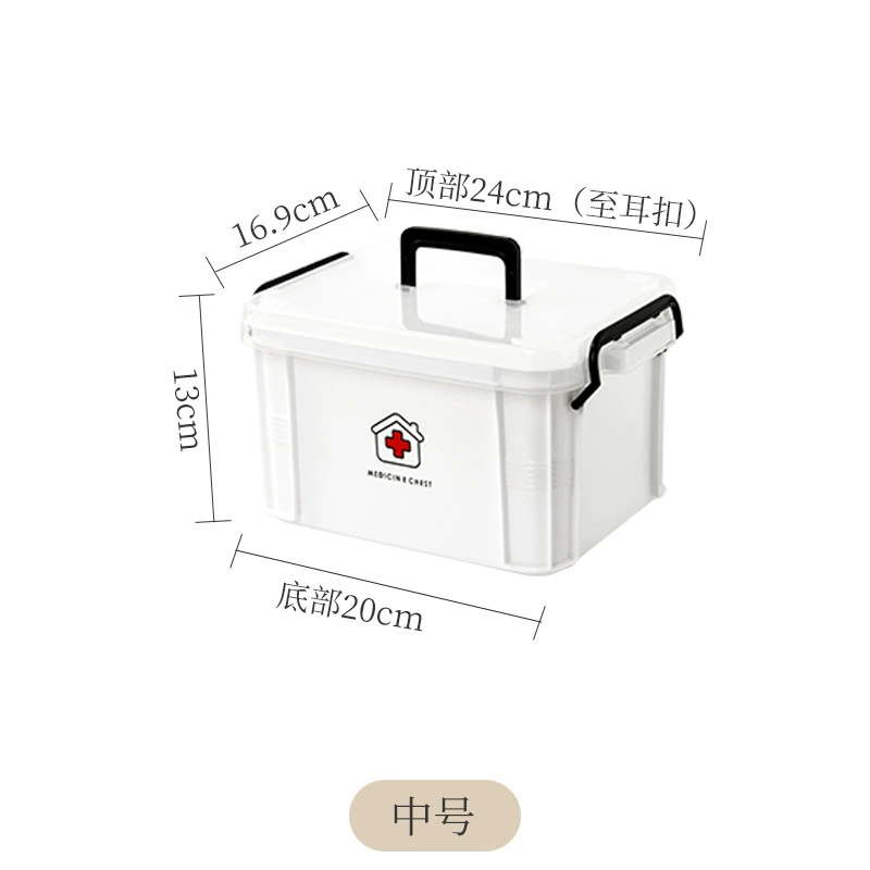 Medicine Storage Box — Large Capacity Multi-Layer Home First Aid Box, Portable PP Plastic (Medium–XL)