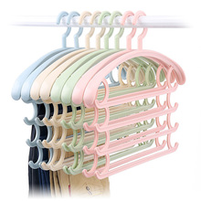 创意多层塑料 成人魔术裤架衣柜 四层围巾架多功能无痕衣架西裤架