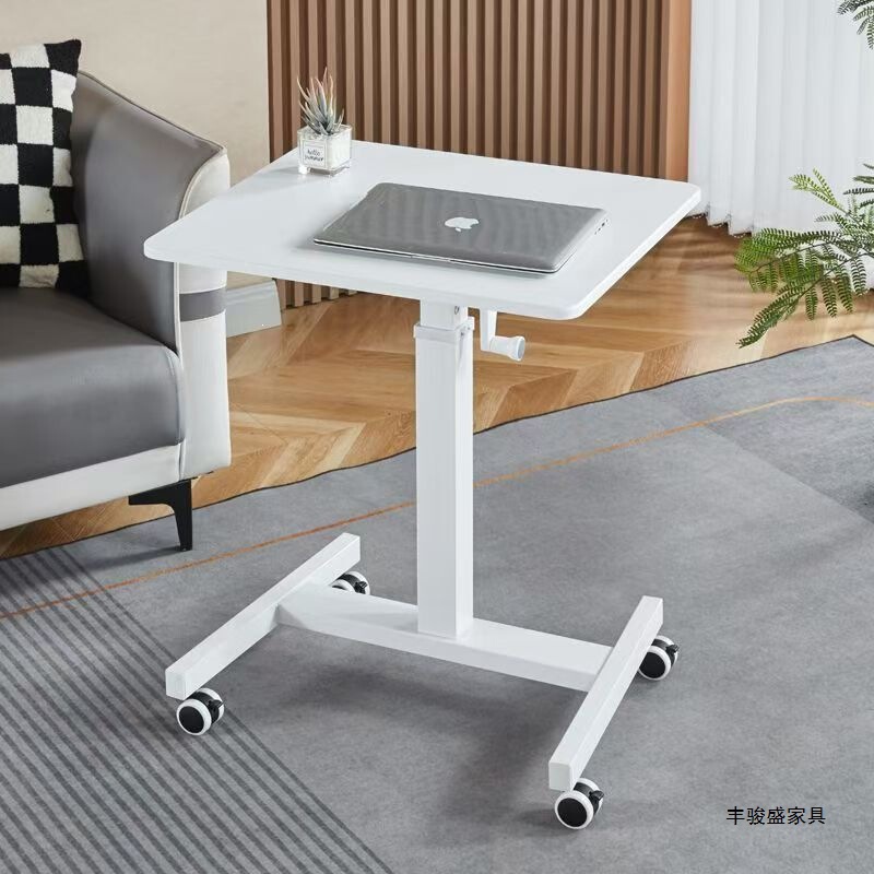 Fengjunsheng Adjustable Height Desk, Work Desk, Office Desk, Movable Simple Computer Desk