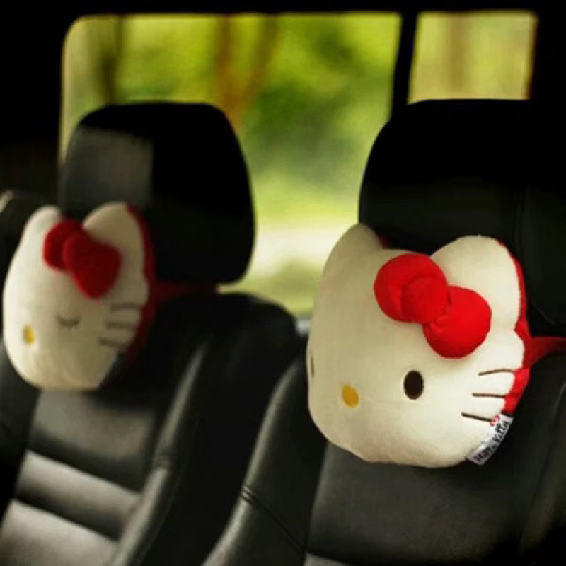 ガーリーハートインターネット有名人漫画かわいいハローキティ車のヘッドレスト猫ネックピロークッション車の枕|undefined