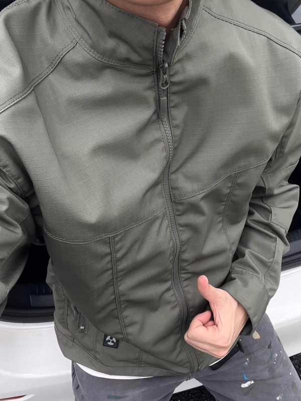 春秋美式战术机能户外冲锋衣夹克外套男防水立领痞帅工装上衣百搭|undefined