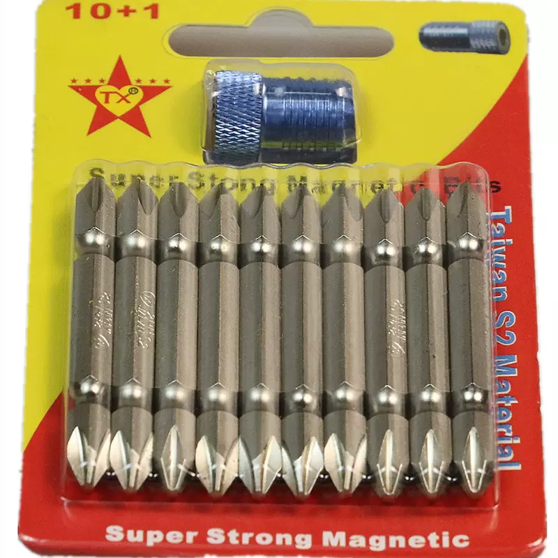 磁圈双十字风批头强磁性超硬电动冲击钻电动螺丝刀头批咀现货厂家