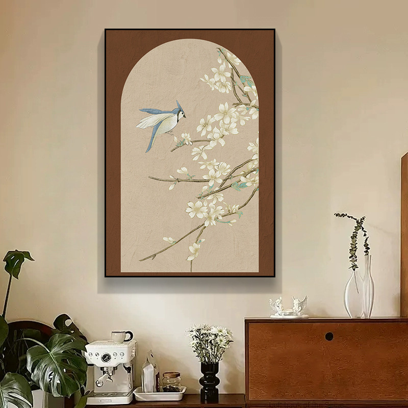 宋代美学新中式装饰画入户玄关过道挂画客厅卧室沙发背景墙壁画|undefined