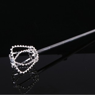 Performance crown cane with rhinestone scepter Mary Kay props awards dance scepter wholesale beauty pageant